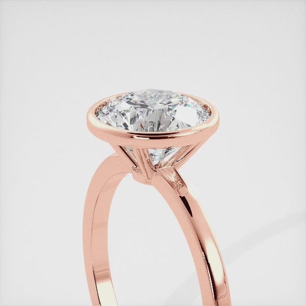 Round Bezel Diamond Ring