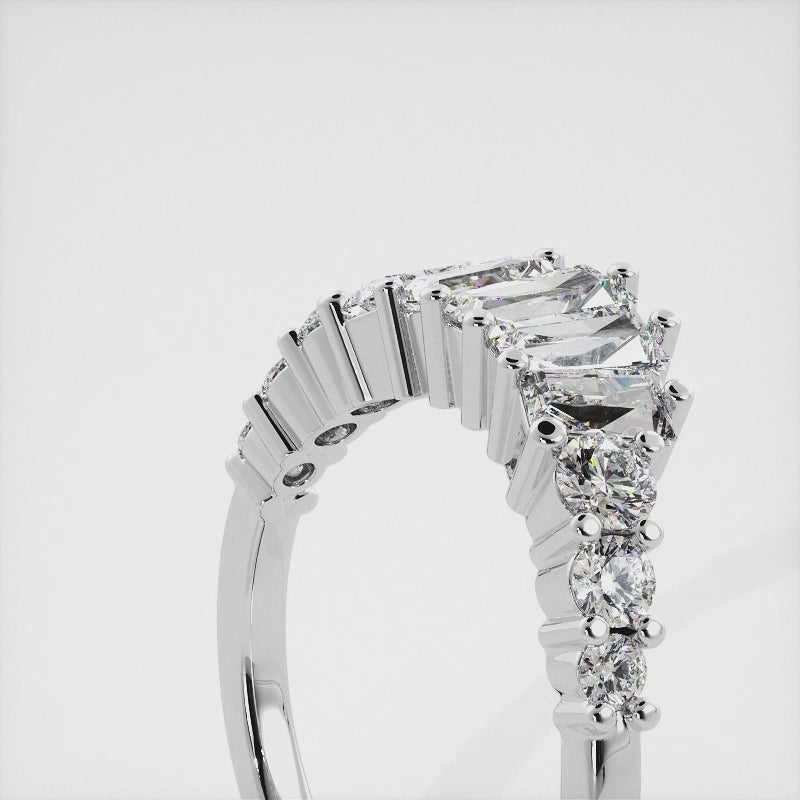 Sunbeams Shadow Band Ring