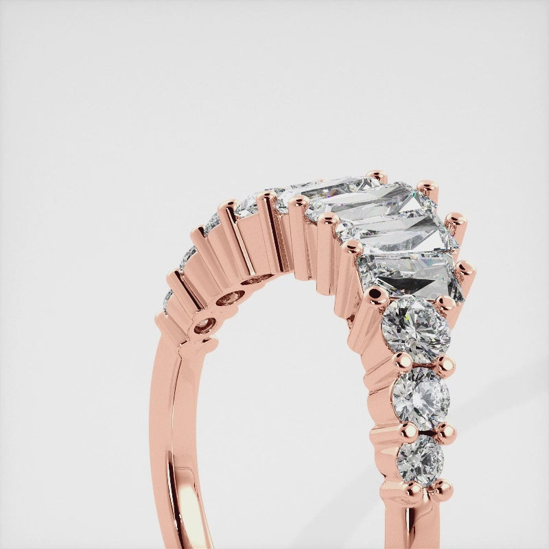 Sunbeams Shadow Band Ring