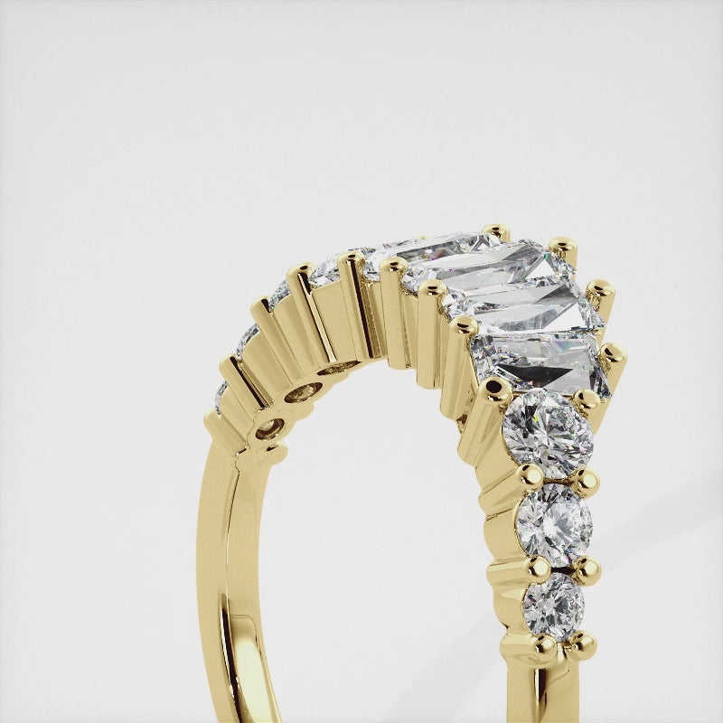 Sunbeams Shadow Band Ring