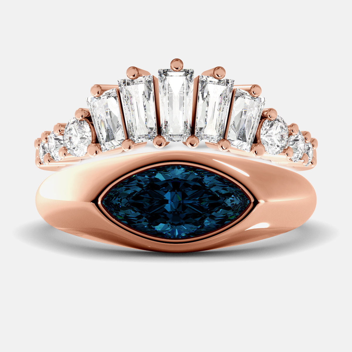 The Evil Eye Ring Set - Diamond