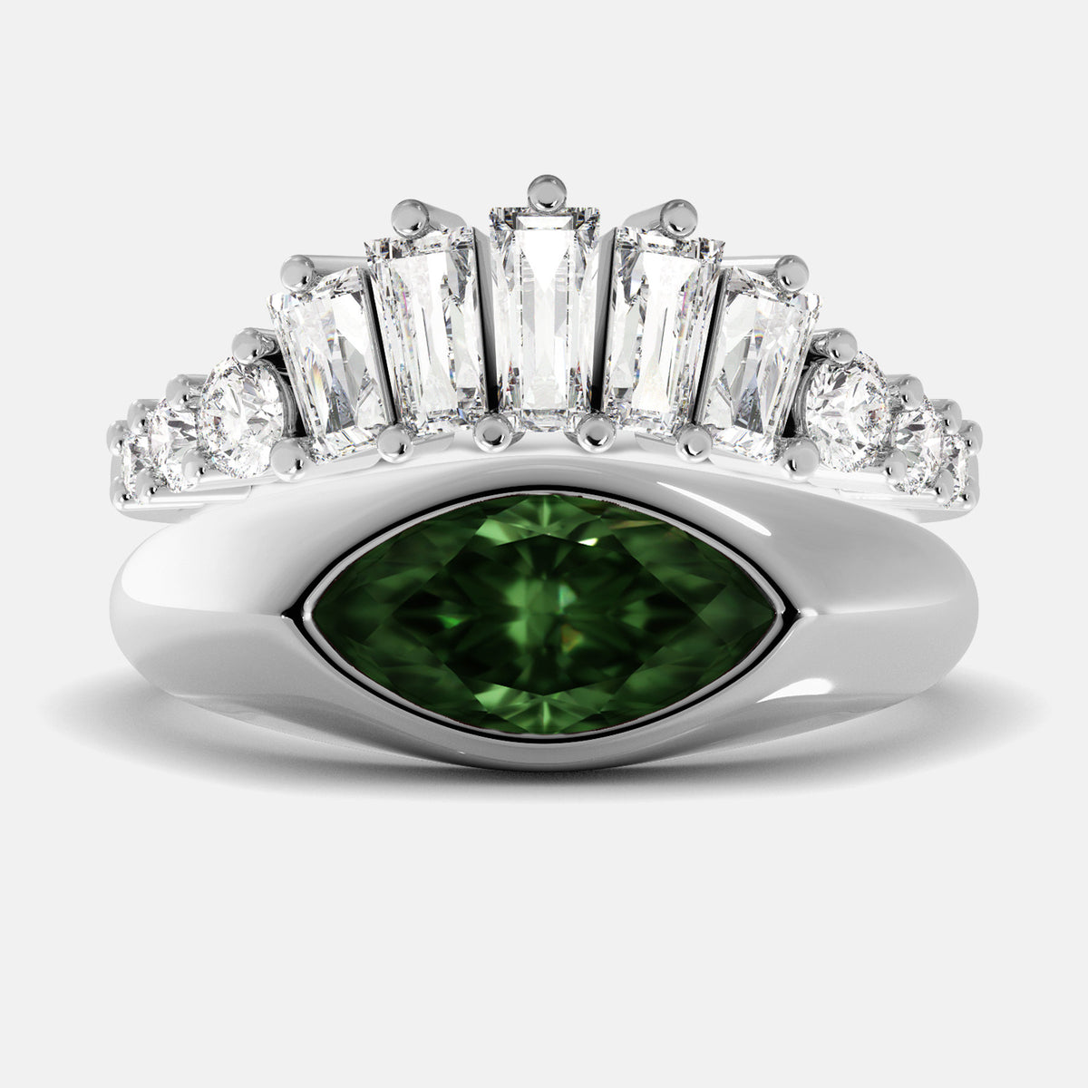 Evil Eye Protection Ring Set – Green Eyed