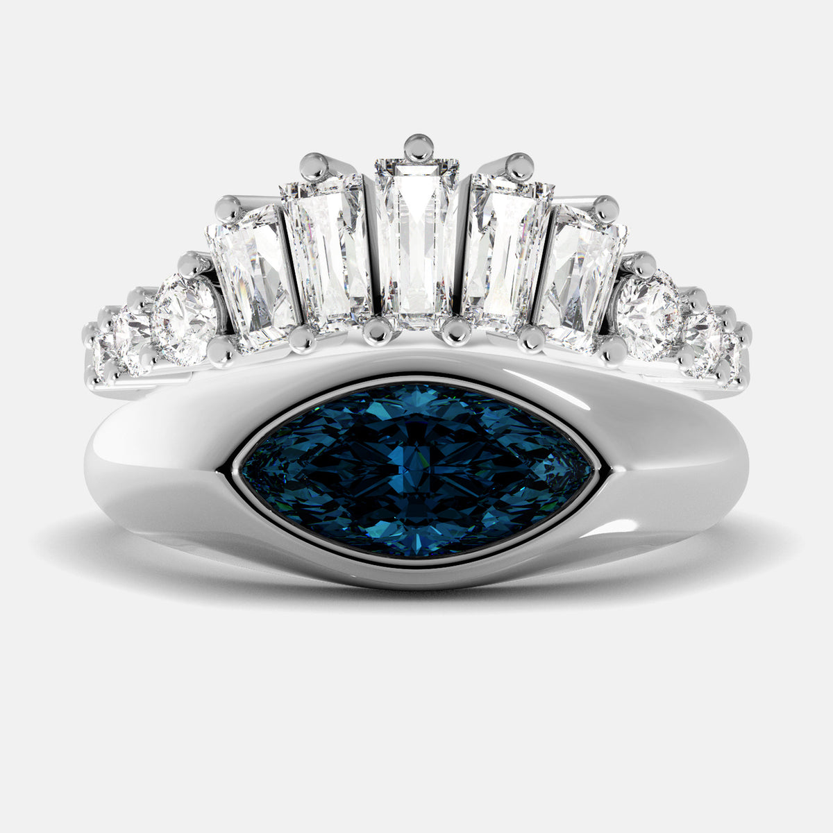 The Evil Eye Ring Set - Diamond