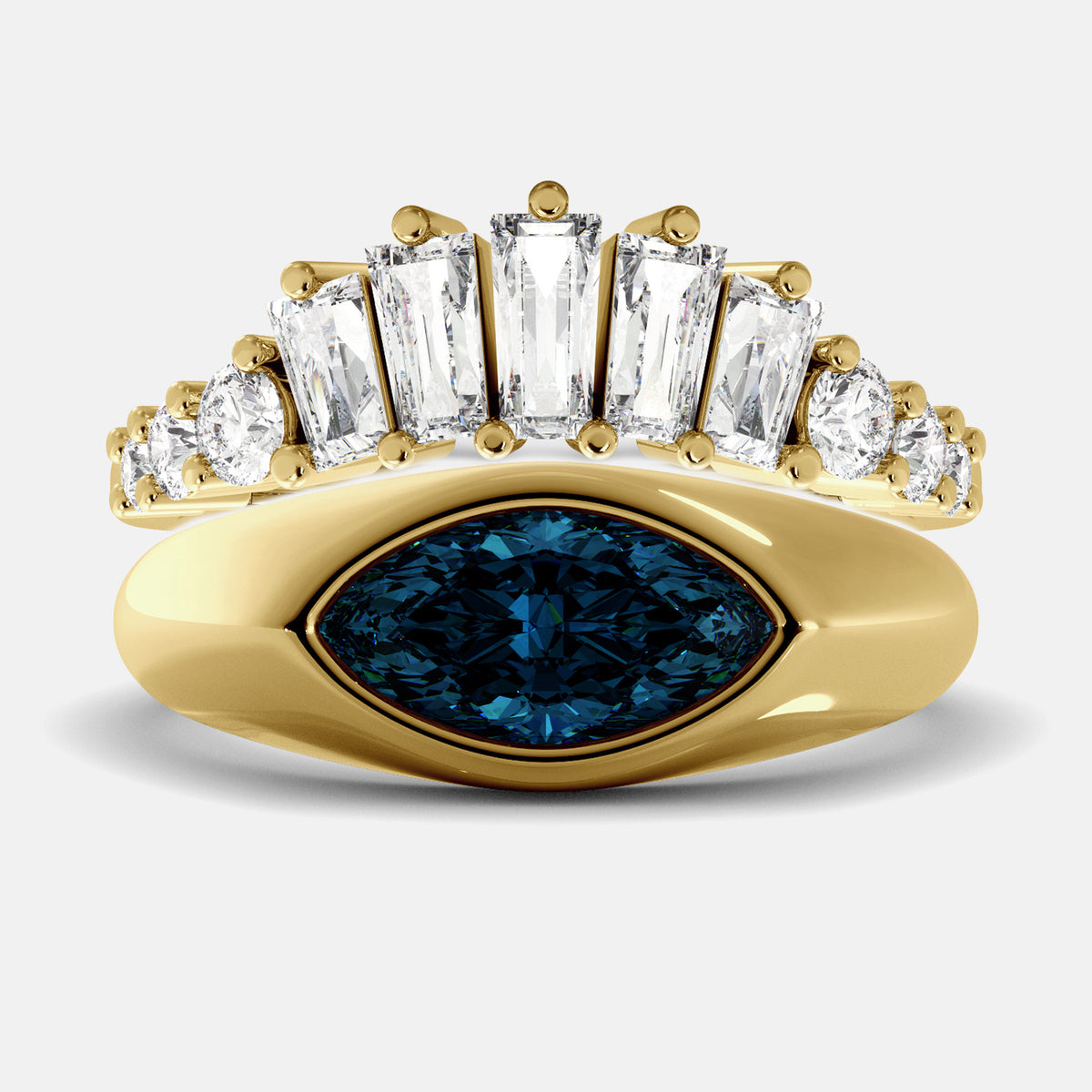 The Evil Eye Ring Set - Diamond