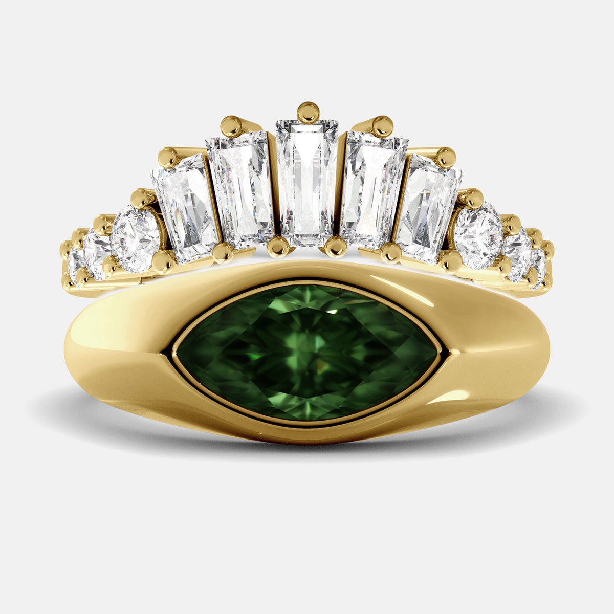 The Evil Eye Ring Set - Diamond