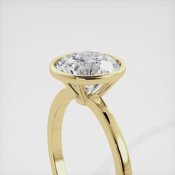 Round Bezel Diamond Ring