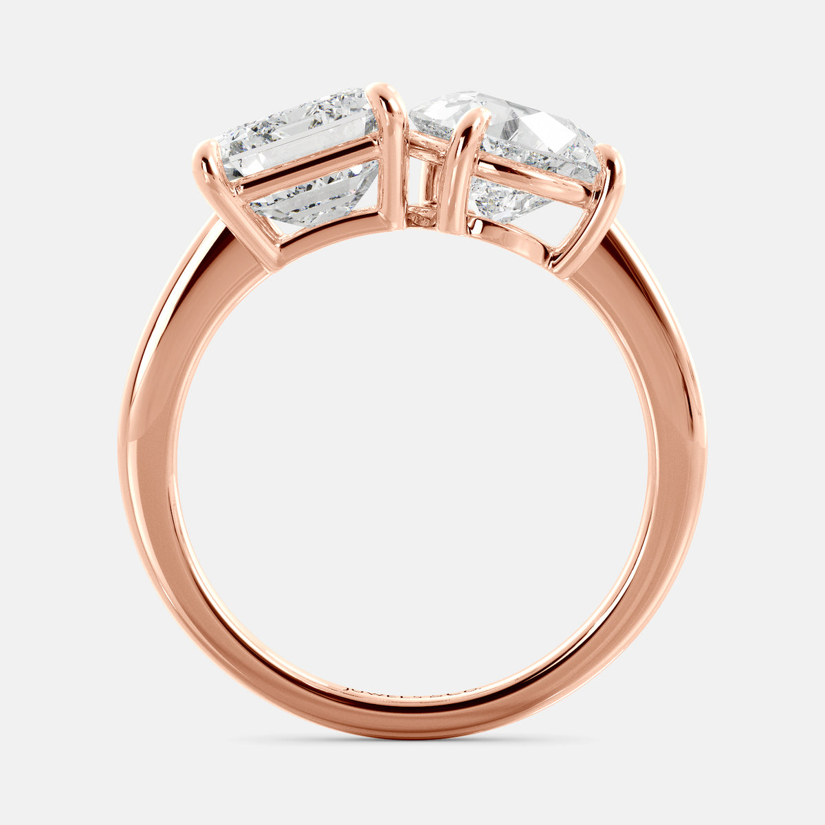 Rose Toi-et-Moi Two Stone Diamond Ring